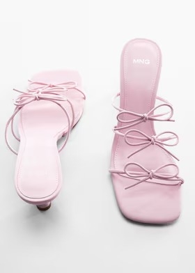 Mango Bows leather sandals