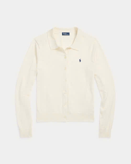 Áo khoác len Polo pha cotton
