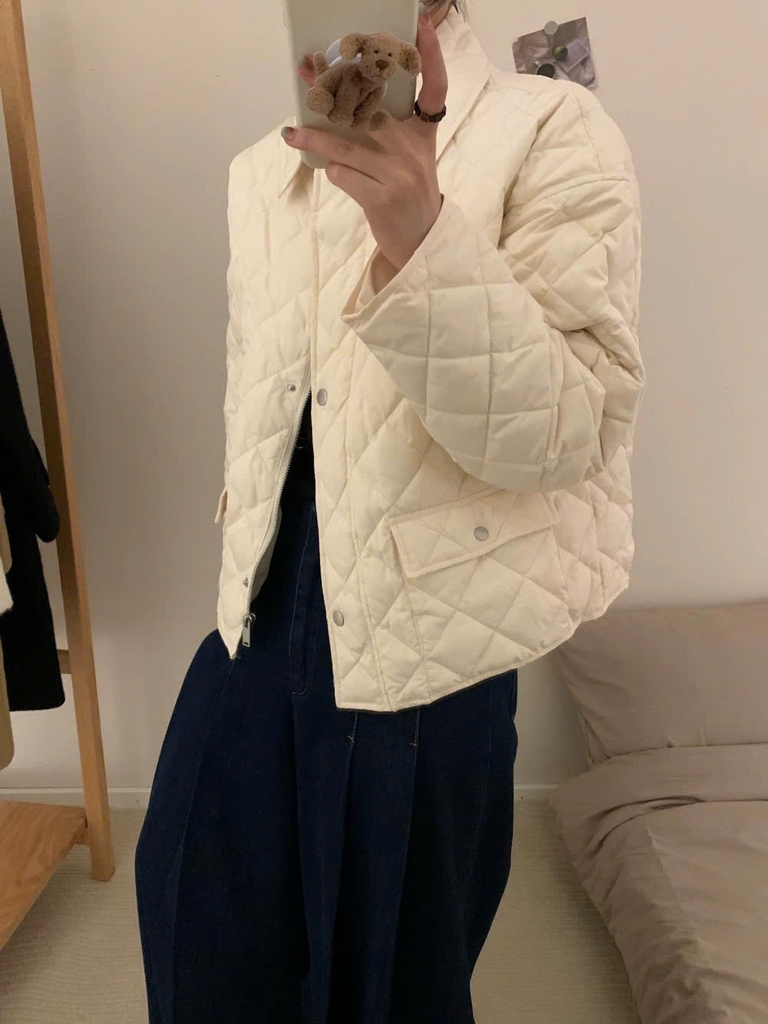 Coat ERDOS trần bông đen cổ bẻ