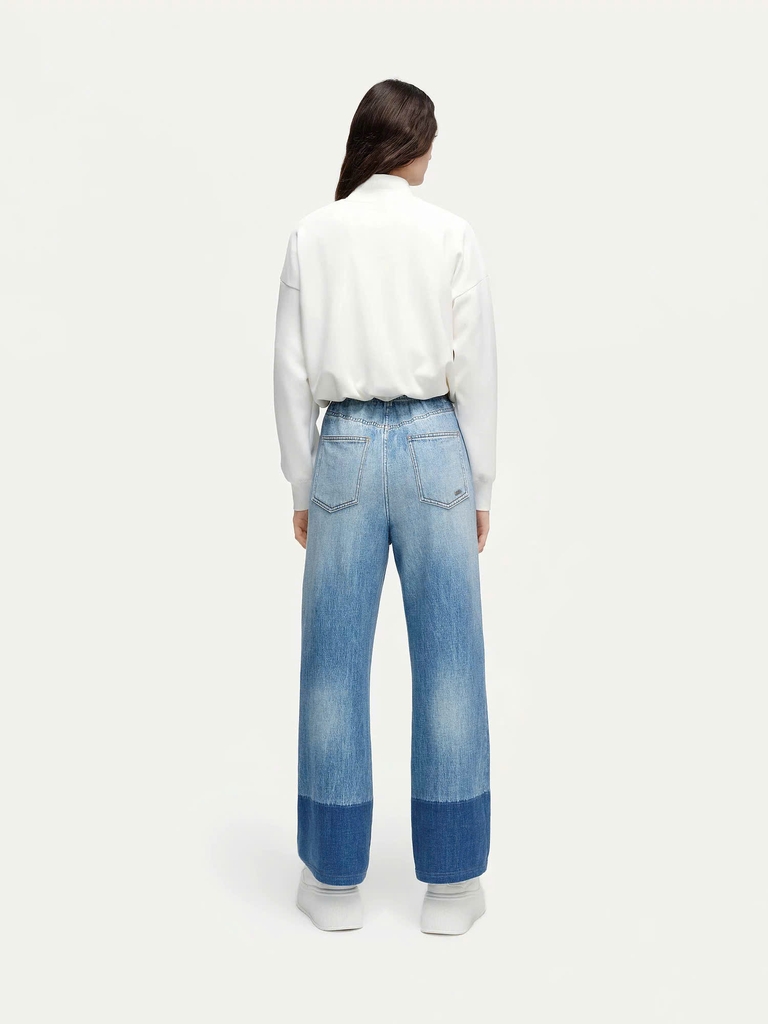 Áo Karl Lagerfeld cổ trụ dáng croptop 2 màu