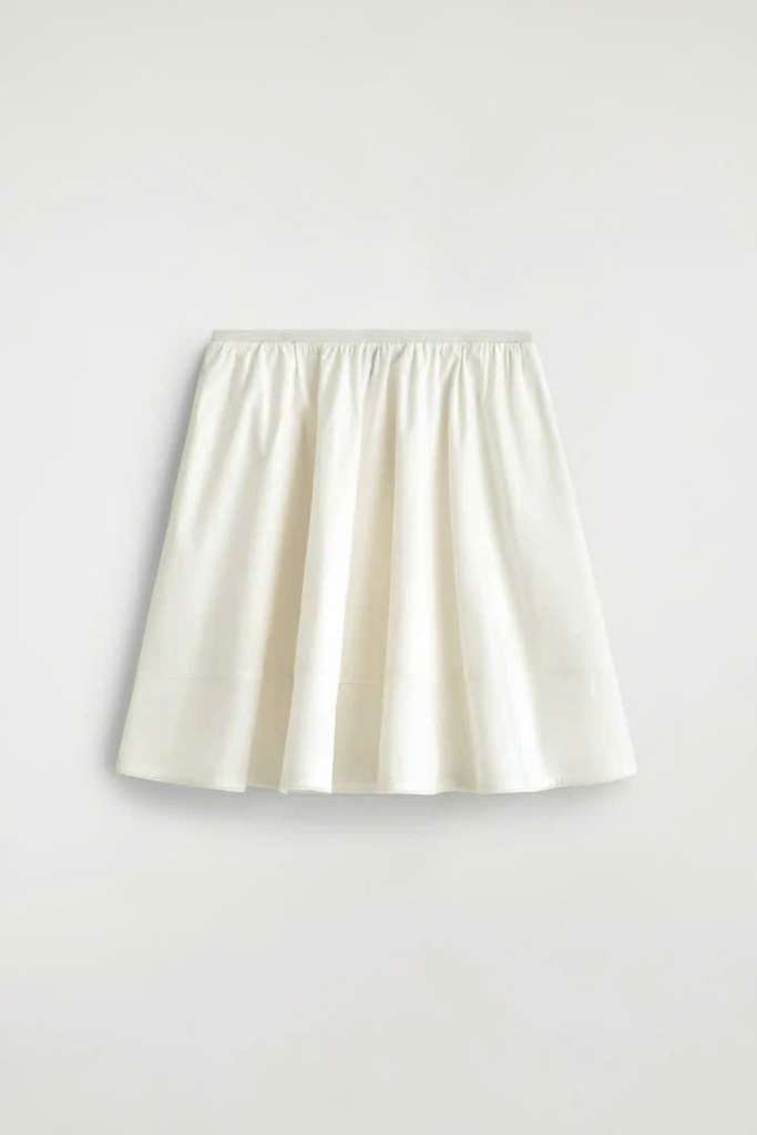 Váy vải cotton poplin thêu