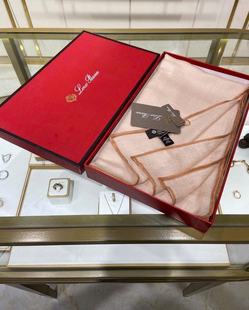 Khăn Loro len cashmere viền 4 màu