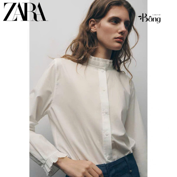 Sơ mi Zara cổ bèo