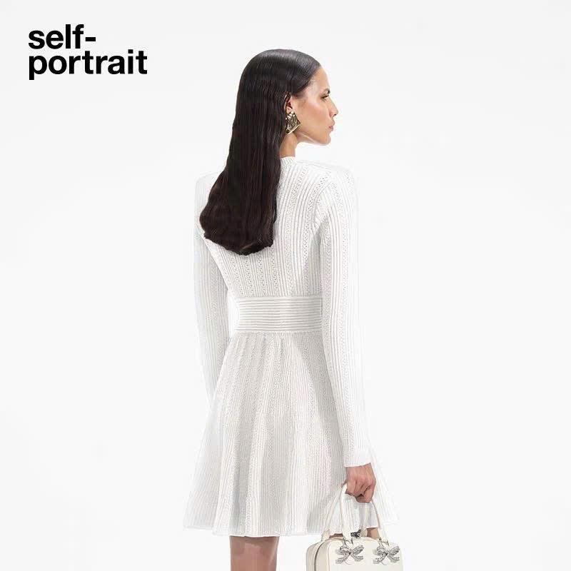 Váy ngắn đan Pointelle