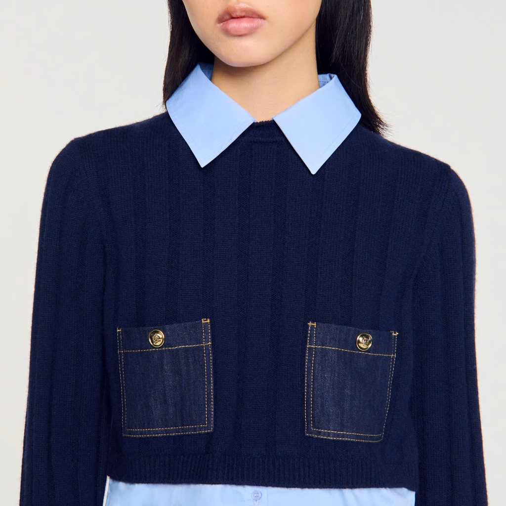 Áo len ngắn tay và cashmere