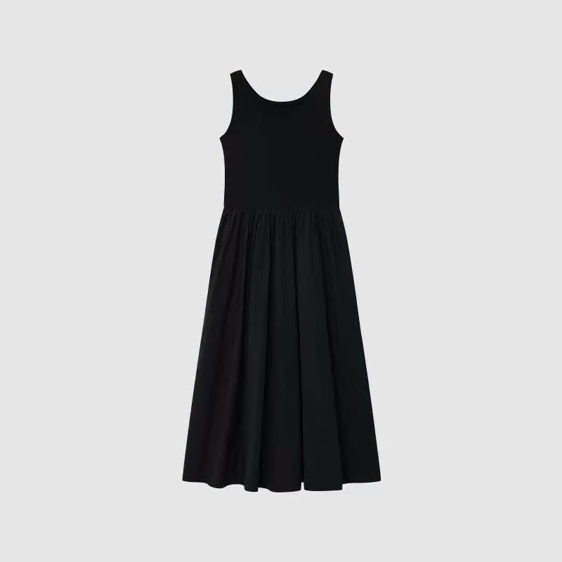 Váy sát nách ICICLE dáng maxi thun cải linen 2 màu