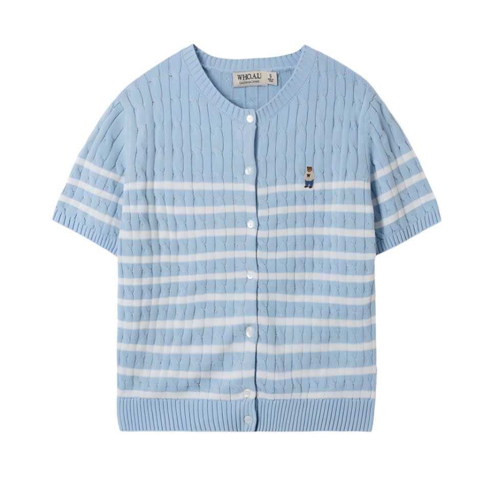 ÁO KHOÁC CARDIGAN TAY NGẮN WHOAU