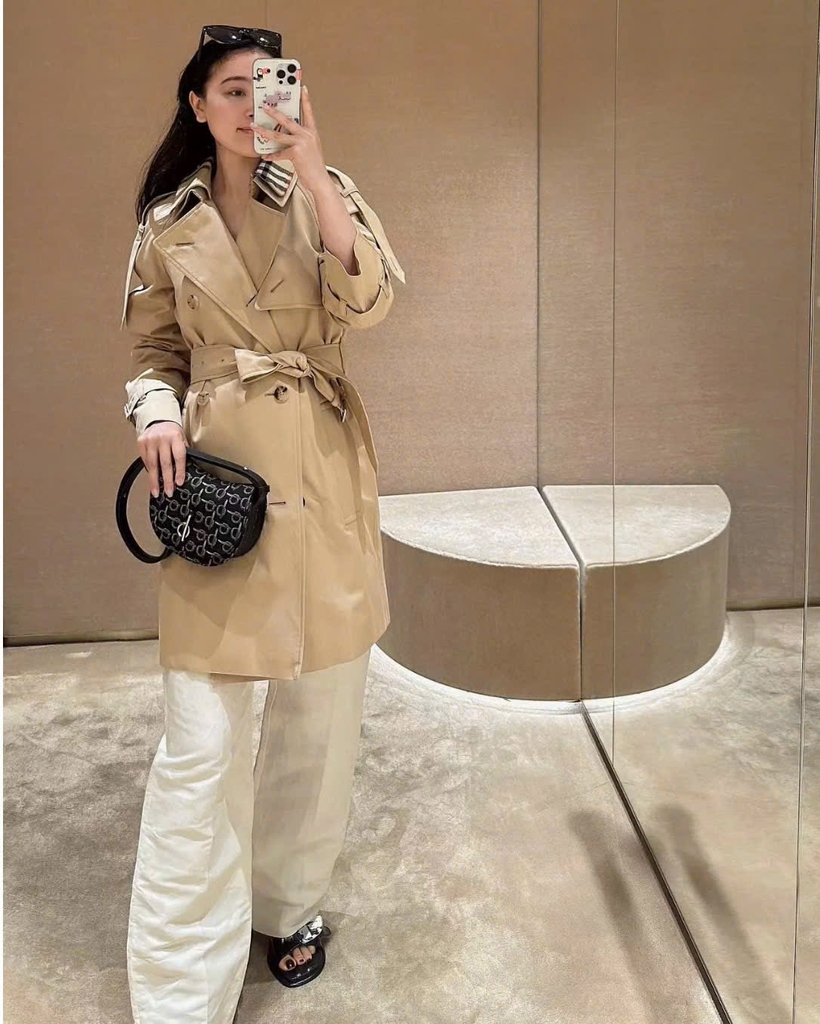 Trenchcoat BBR chất kaki dáng lửng kèm belt