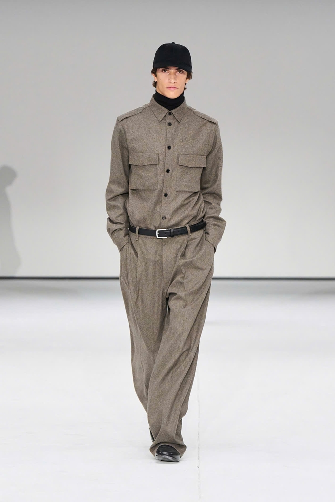 Quần COS len wool suông