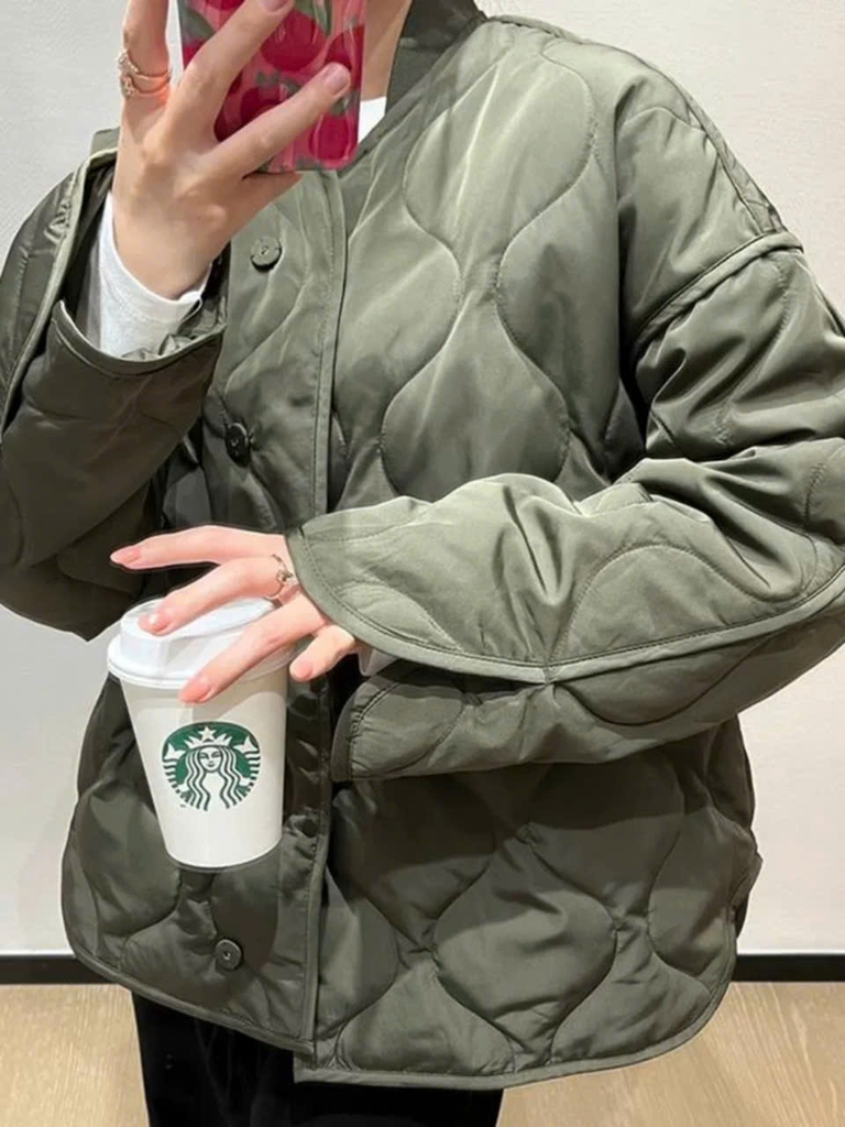 Jacket COS trần bông