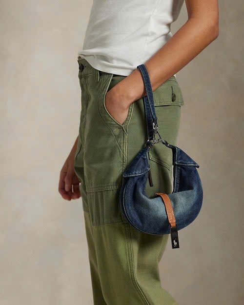 Túi đeo vai mini Polo ID Denim