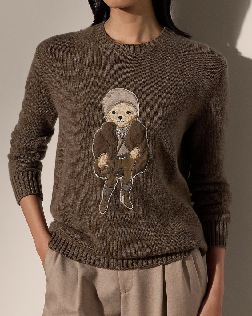 Áo len cashmere gấu Polo mùa đông