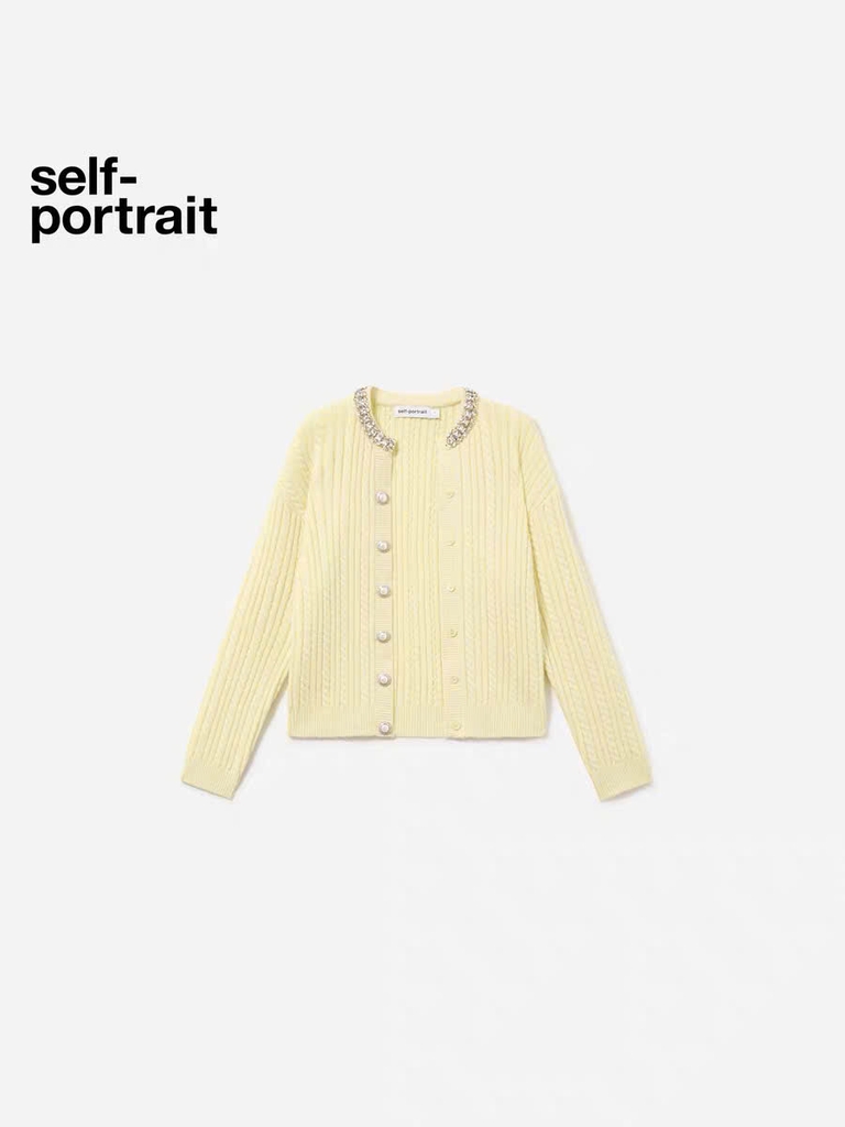 Áo khoác CDG vàng dáng loose cổ đá