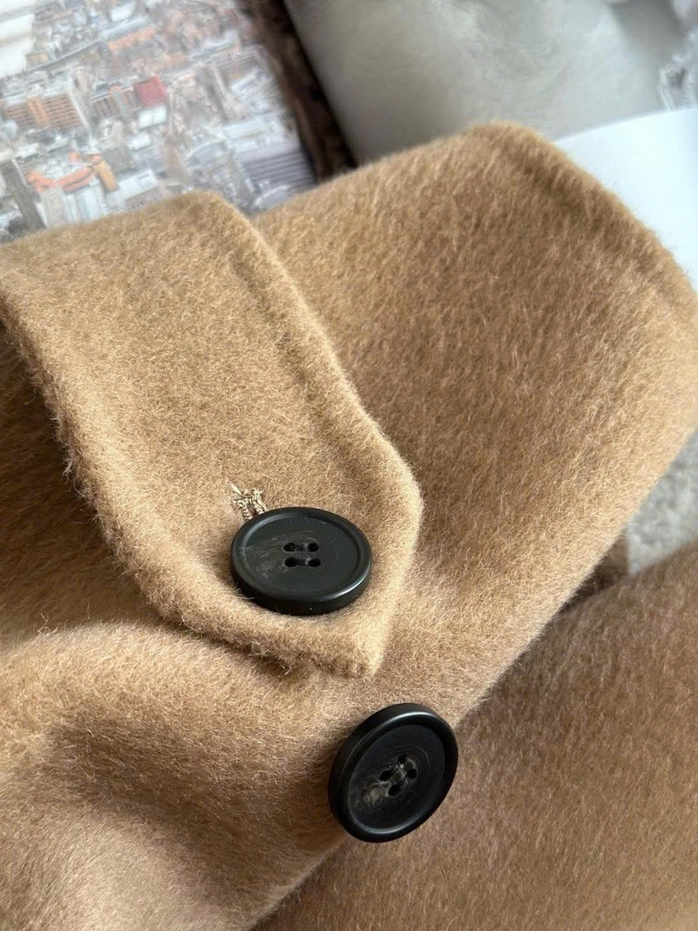 Trenchcoat Weekend MaxMara dáng suông màu beirge
