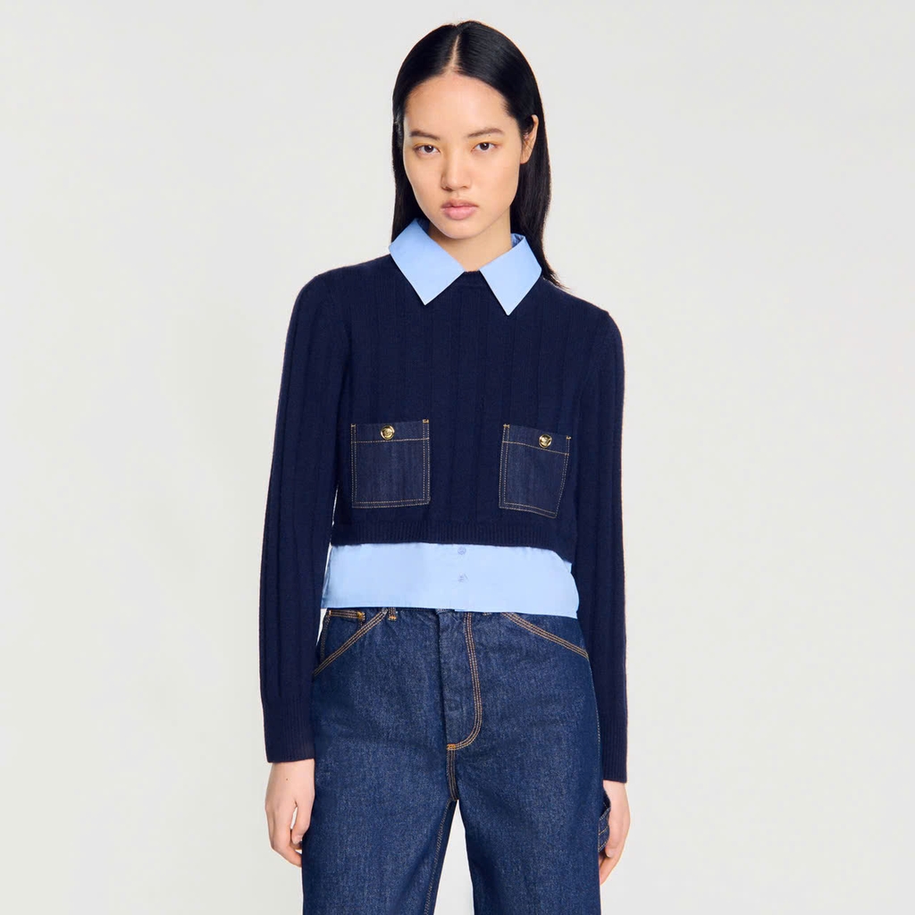 Áo len ngắn tay và cashmere