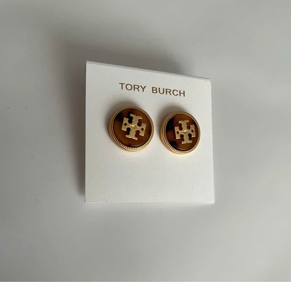 Khuyên tai Tory Burch dư xịn Nụ 2 màu