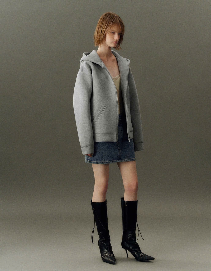 Váy denim thẳng mini