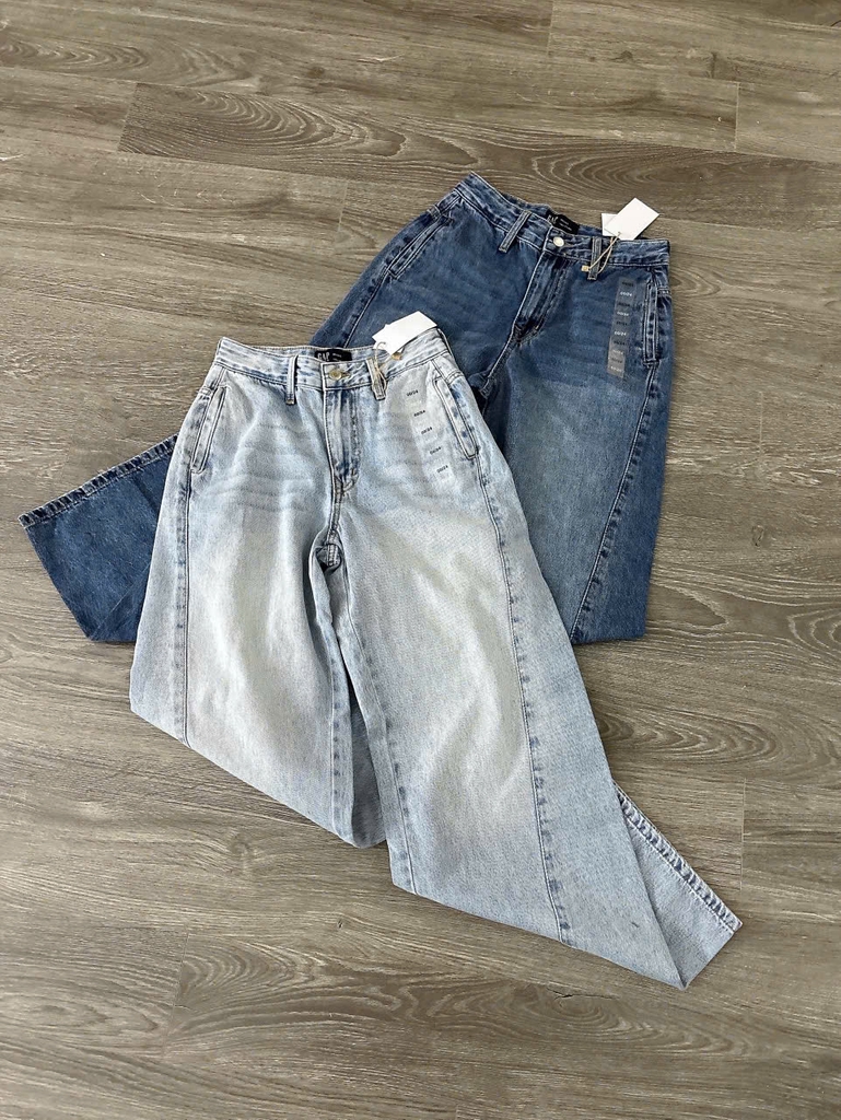 Quần denim GAP ống suông