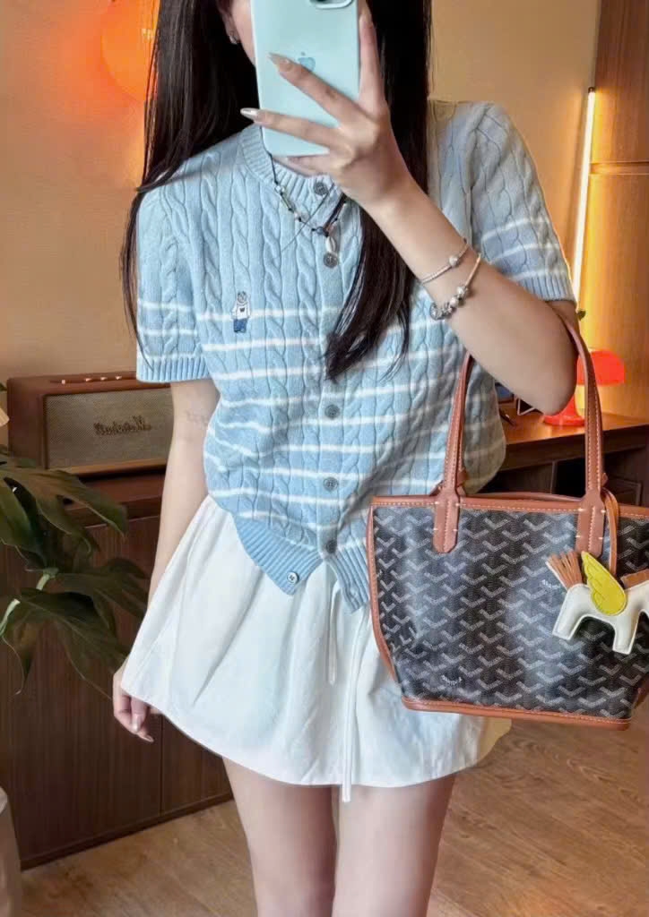 ÁO KHOÁC CARDIGAN TAY NGẮN WHOAU
