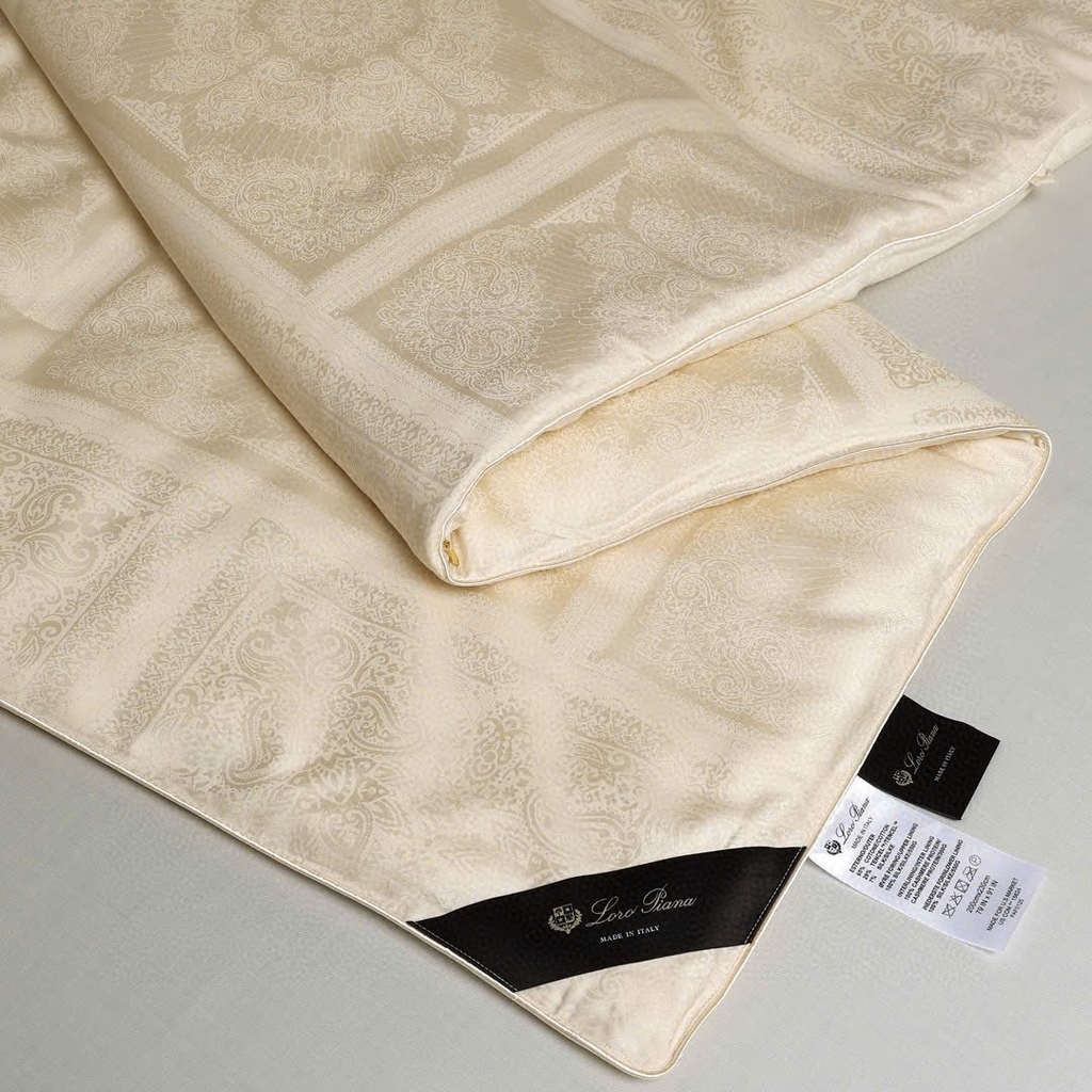 Chăn LoroPiana chần bông lụa Tencel vs Silk