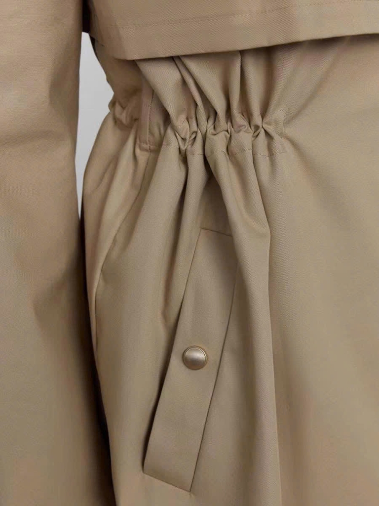 Trendcoat Sandro cắt tag khaki màu beirge