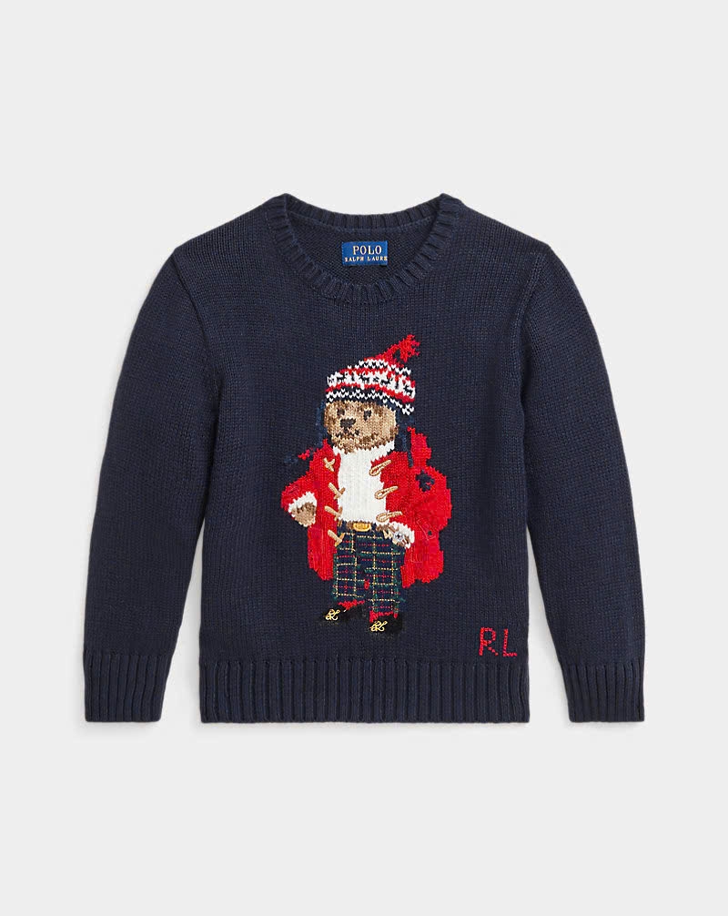 Áo len Polo bear Noel