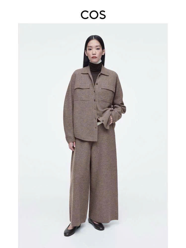 Áo sơ mi len wool COS cổ đức (tách set)