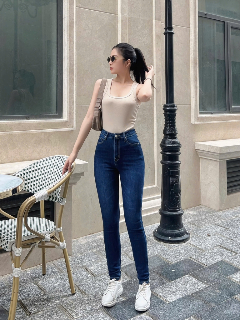 Quần denim skinny MNG dư xịn 4 màu