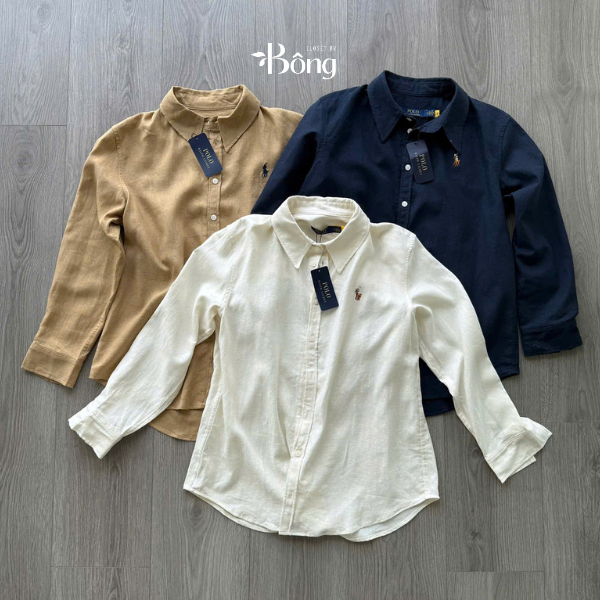 Sơ mi Polo RL Linen 3 màu