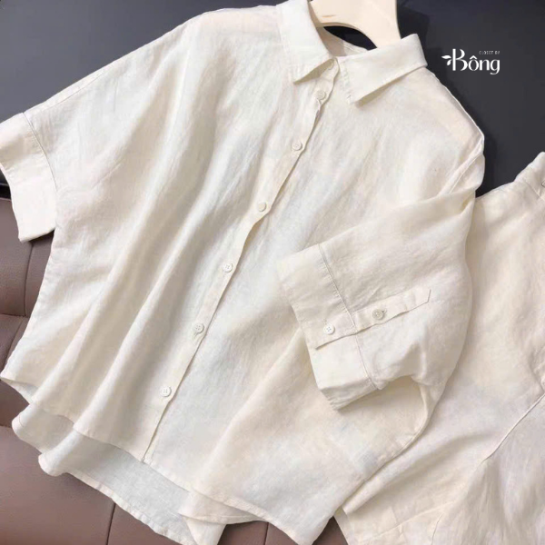 Sơ mi COS ngắn tay cổ đức 3 màu