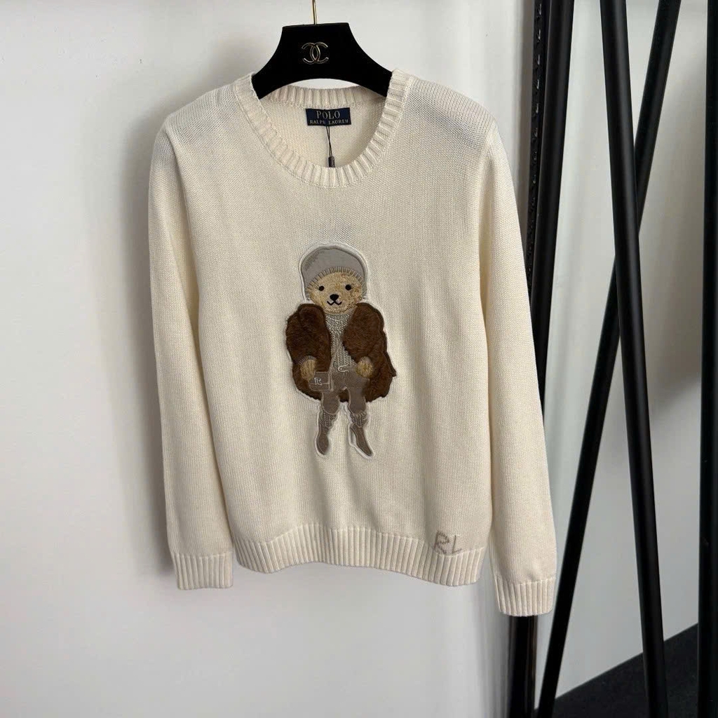 Áo len Polo Bear gấu mặc áo khoác lông