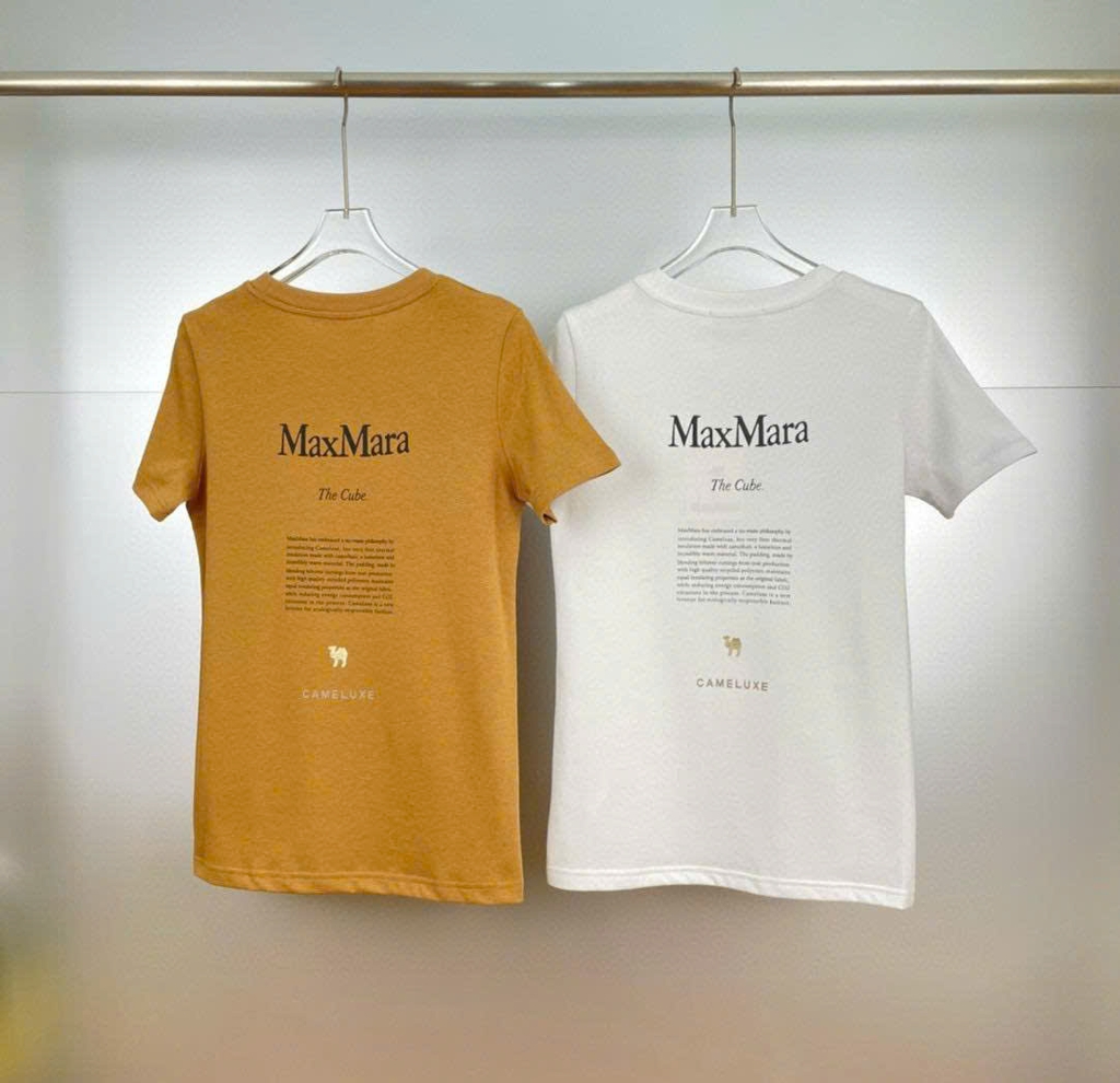 T-shirt Max Mara chữ sau lưng 2 màu