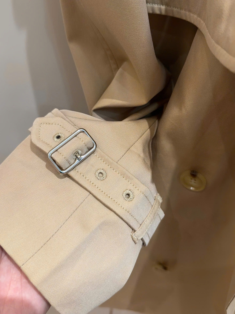 Trenchcoat BBR chất kaki dáng lửng kèm belt