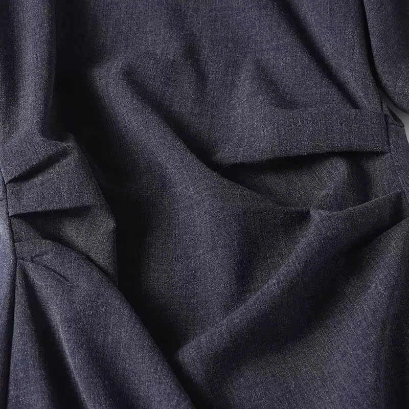Váy sơ mi Massimo Dutti nhún eo ngắn tay