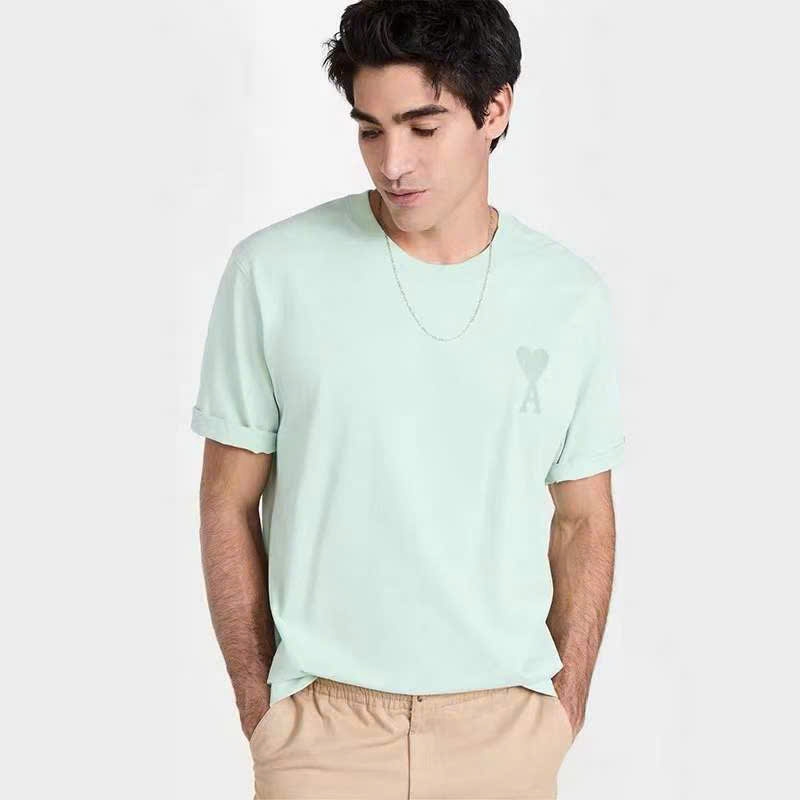 Tshirt AMI dáng over logo tim nhỏ 5 màu