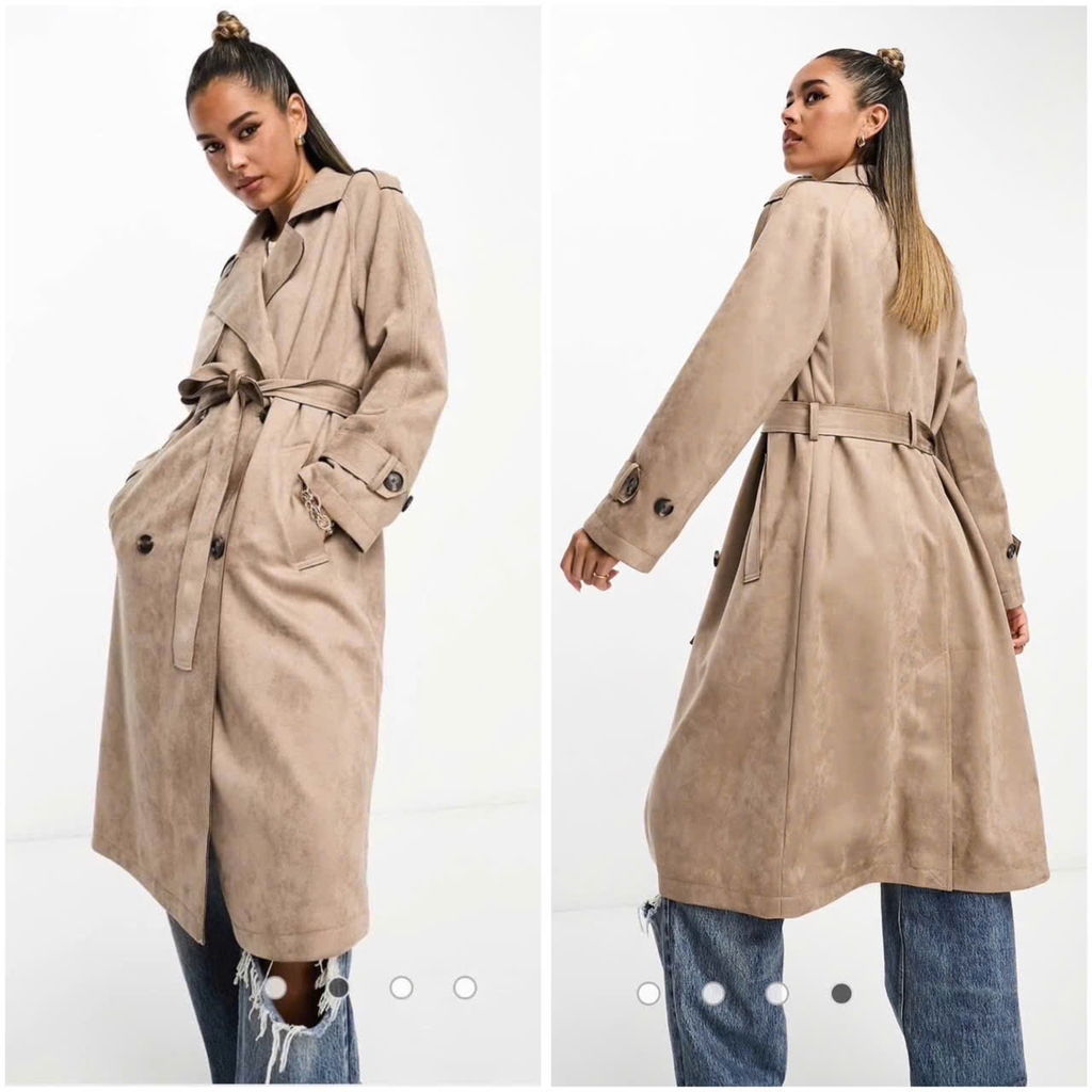 Trenchcoat Stradivarius da lộn