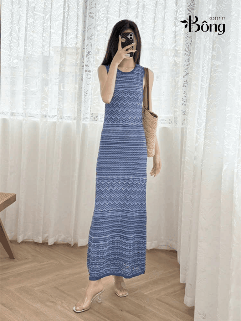 VÁY MIDI ĐAN KIM LOẠI