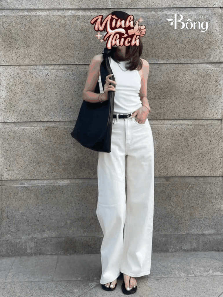 Quần denim Zara dáng suông 3 màu