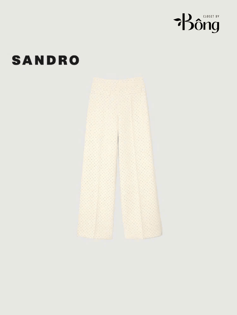 Gile Sandro bling màu kem (tách set)