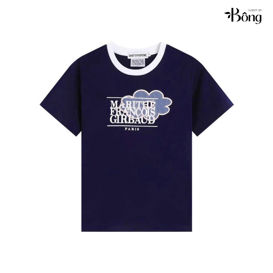 Tshirt Daisy Syndrome in chữ thêu mây