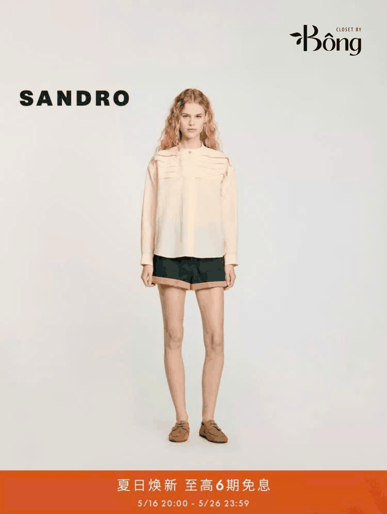 ÁO SƠ MI COTTON PHA XẾP LY ĐÍNH NÚT