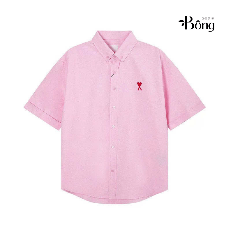 Sơ mi nam AMI ngắn tay cổ đức 5 màu