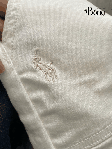 Quần short denim Polo RL ống rộng
