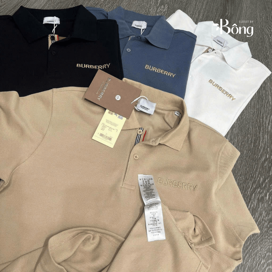 Áo Polo BBR cổ bẻ logo thêu