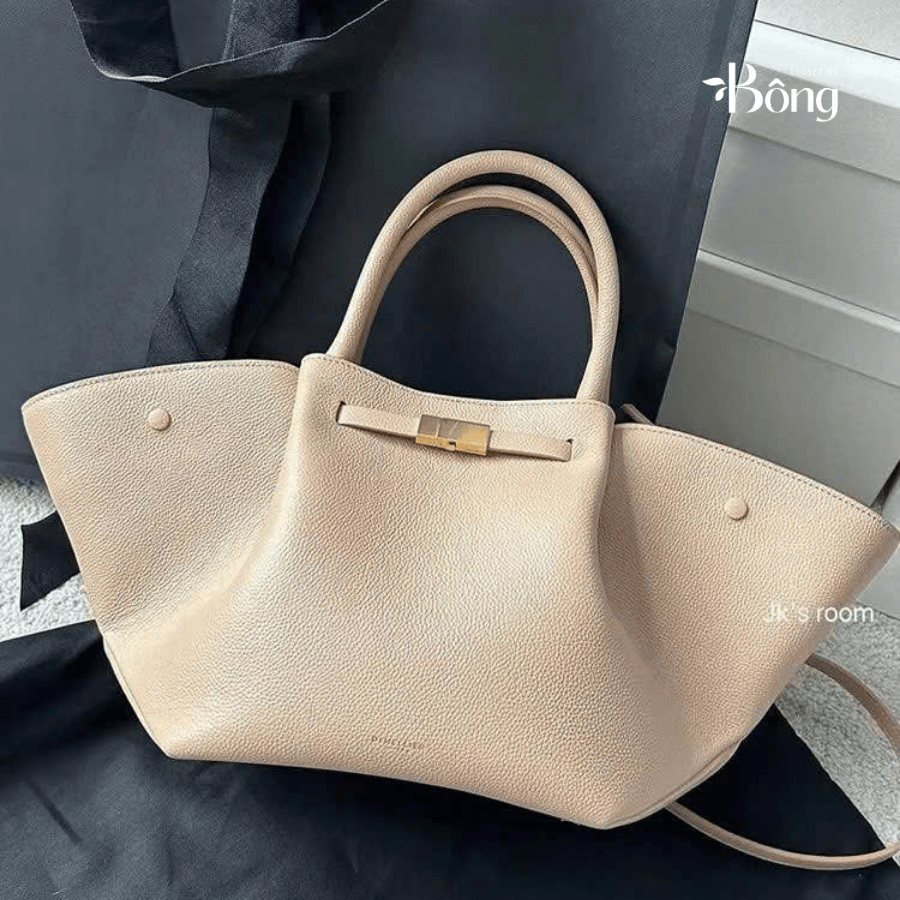 Túi TOTE DEMELLIER da sần 4 màu Sz47x21x14