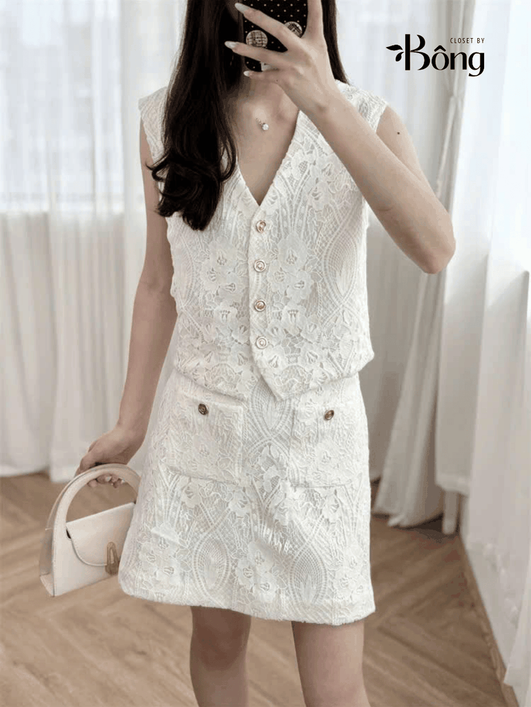 SET GILE REN VIỀN CỔ VEST