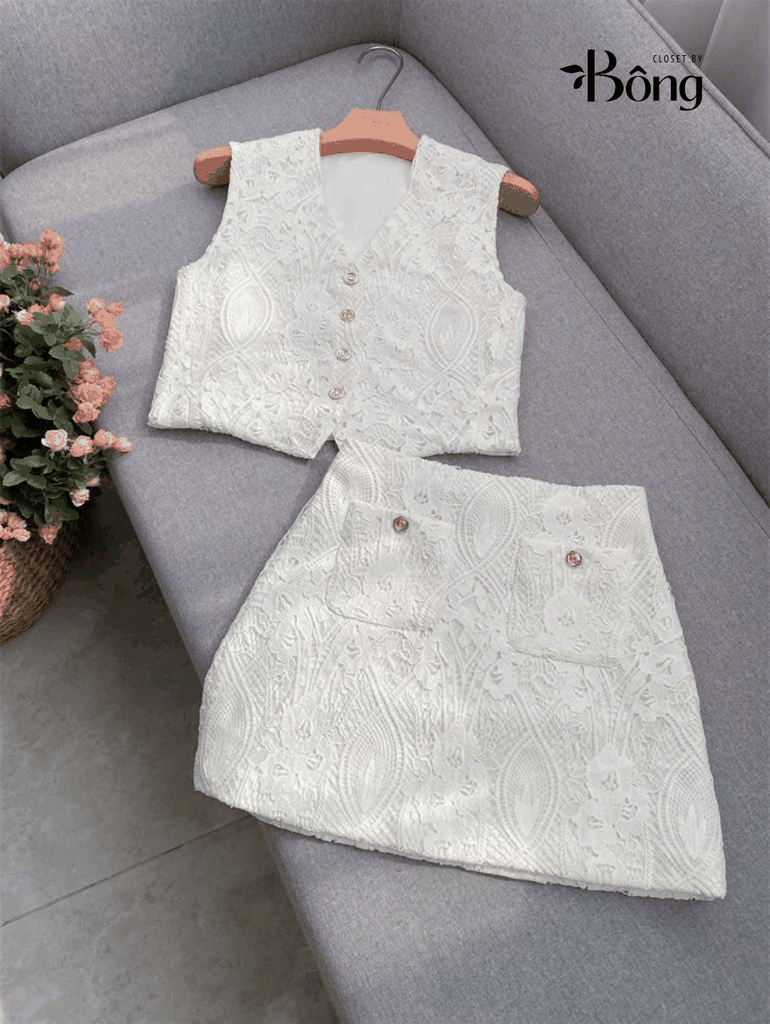 SET GILE REN VIỀN CỔ VEST