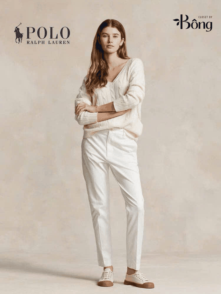 Áo len Polo Cổ V vặn thừng 5 màu