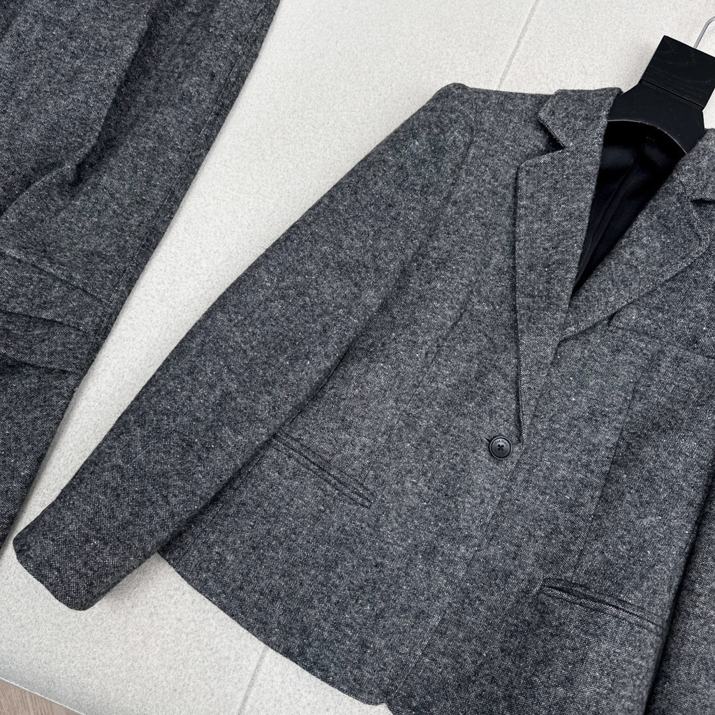 Blazer dạ xương cá MaxMara slimfit