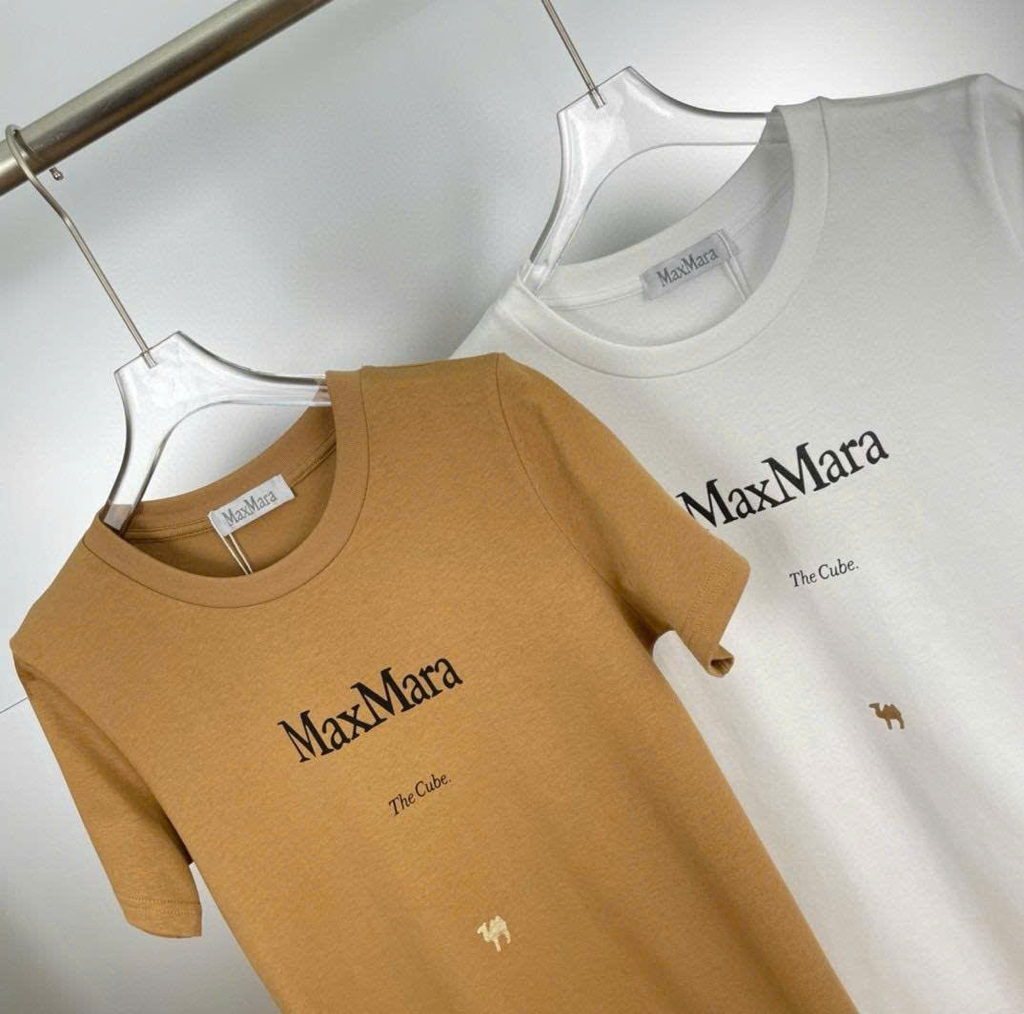 T-shirt Max Mara chữ sau lưng 2 màu